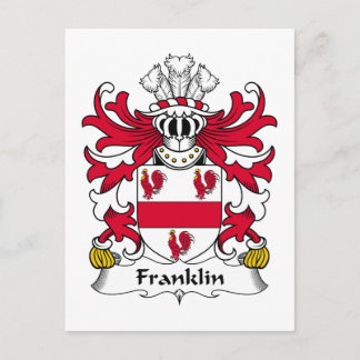Franklin Family Crest Postcard