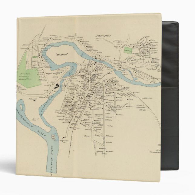 Franklin, Franklin Falls 3 Ring Binder (Front/Inside)