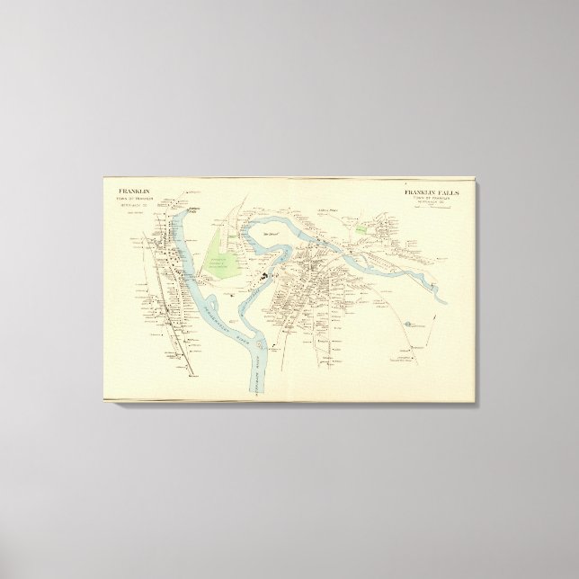 Franklin, Franklin Falls Canvas Print (Front)