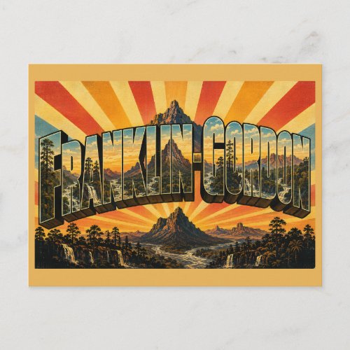 Franklin-Gordon Wild Rivers TAS Vintage Travel Art Postcard