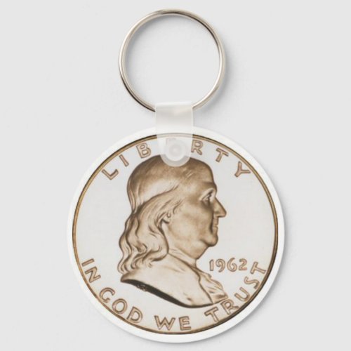 Franklin Half Dollar Keychain