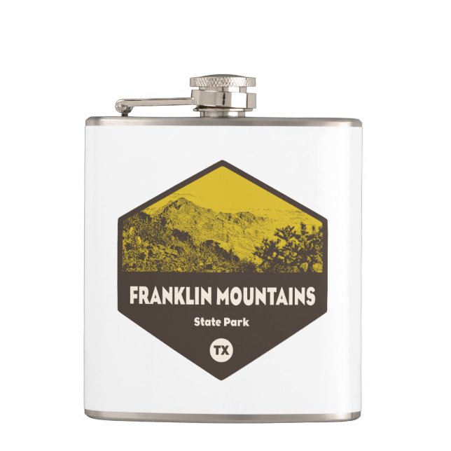 Franklin Mountains State Park El Paso Texas Flask (Front)