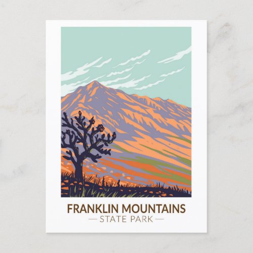 Franklin Mountains State Park Texas Vintage Postcard