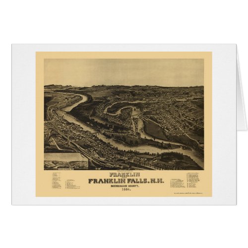 Franklin NH Panoramic Map _ 1884