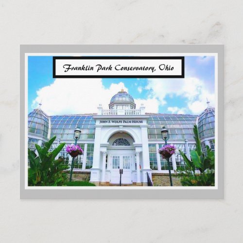 Franklin Park Conservatory Ohio Postcard
