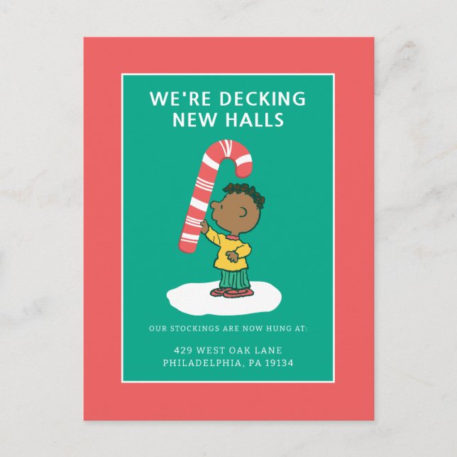 Franklin Peppermint Candy Holiday Postcard (Front)