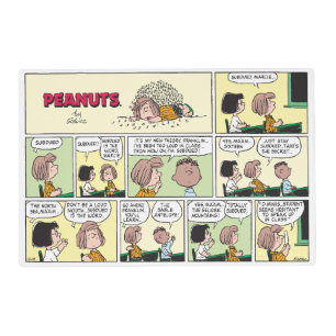Franklin, Peppermint Patty & Marcie   Math Class Placemat