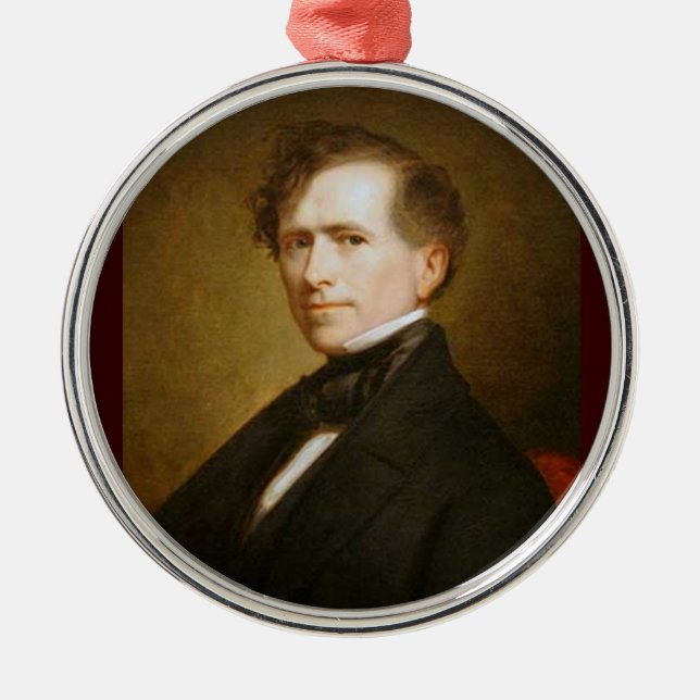 Franklin Pierce 14th President Metal Ornament (Front)