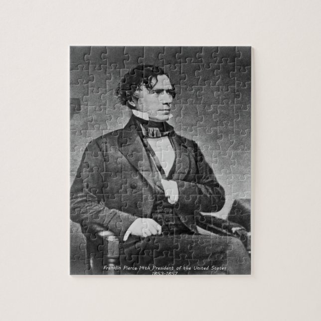 Franklin Pierce 14th President of America. Jigsaw Puzzle (Vertical)