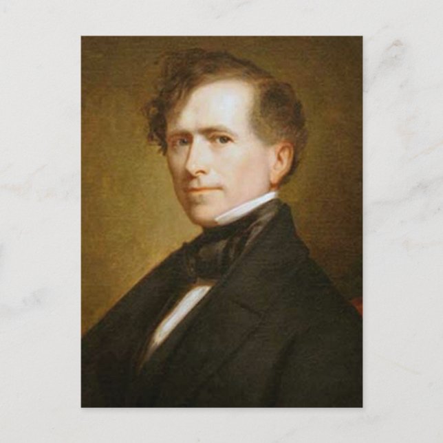 Franklin Pierce 14th President Postcard (Front)