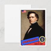 Franklin Pierce Baseball Card (Front/Back)