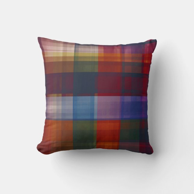 Franklin Plaid Throw Pillow (Front)