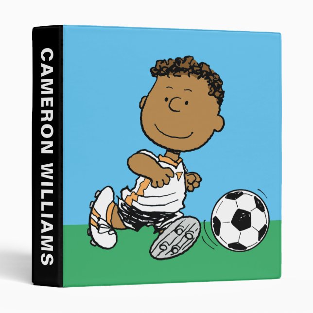 Franklin Playing Soccer 3 Ring Binder (Front/Spine)