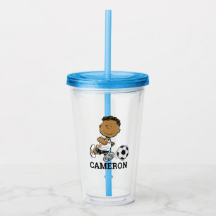 Franklin Playing Soccer Acrylic Tumbler