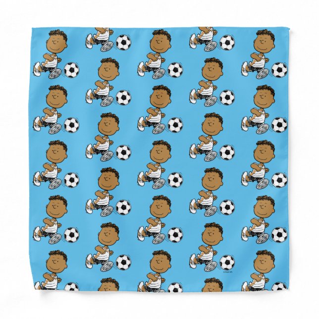 Franklin Playing Soccer Bandana (Front)