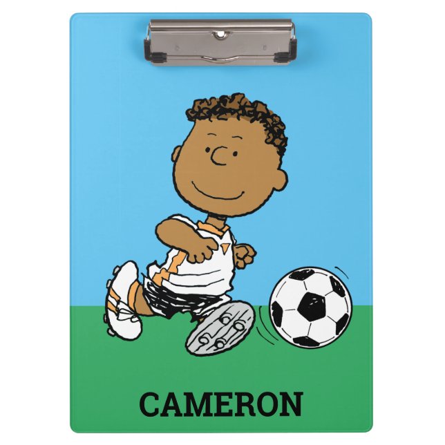 Franklin Playing Soccer Clipboard (Front)