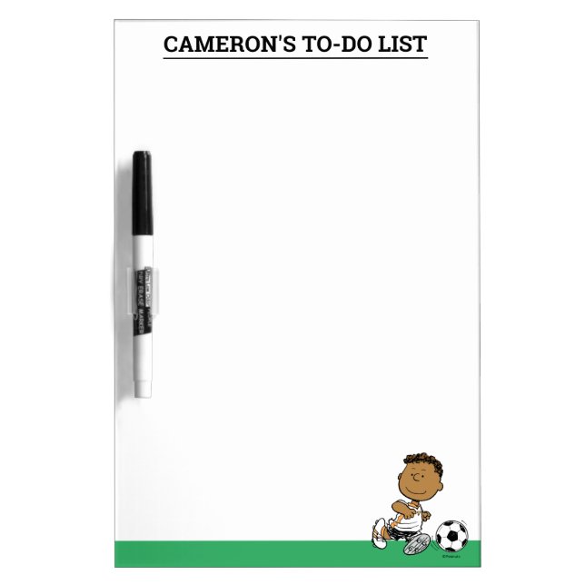 Franklin Playing Soccer Dry Erase Board (Front)