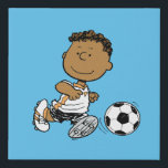 Franklin Playing Soccer Faux Canvas Print<br><div class="desc">Check out this fun graphic of Franklin playing soccer.</div>