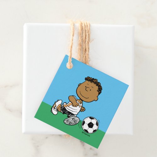 Franklin Playing Soccer Favor Tags