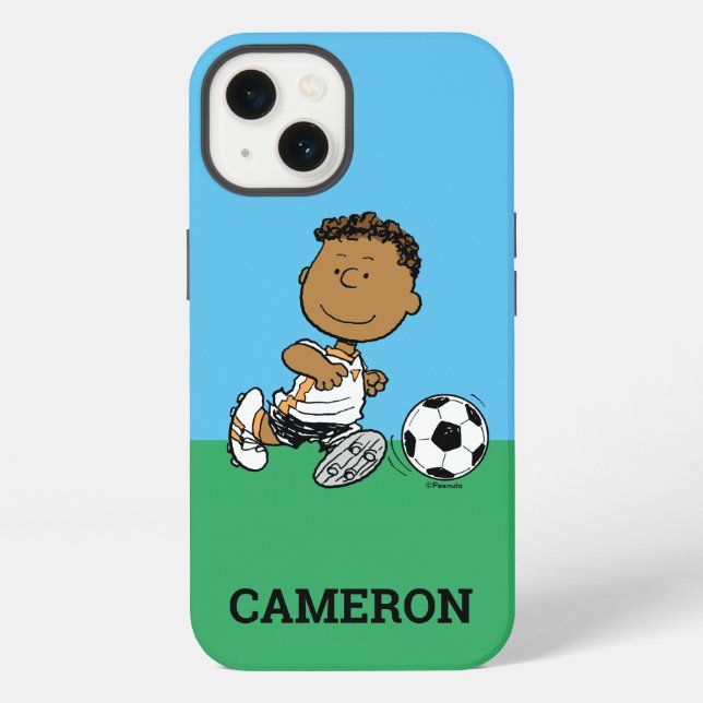 Franklin Playing Soccer Iphone Case (Back)