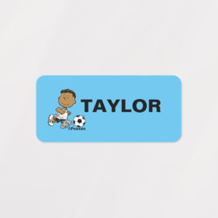 Franklin Playing Soccer Kids' Labels