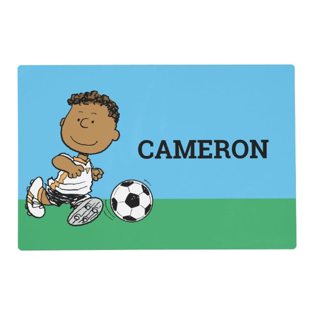 Franklin Playing Soccer Placemat (Front)