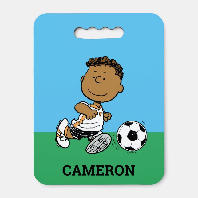Franklin Playing Soccer Seat Cushion (Front Vertical)