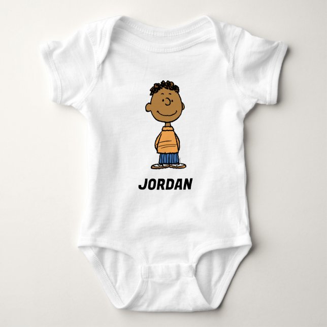 Franklin Smiling | Add Your Name Baby Bodysuit (Front)