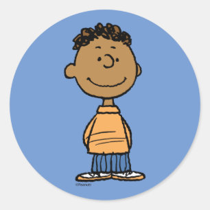 Franklin Smiling Classic Round Sticker