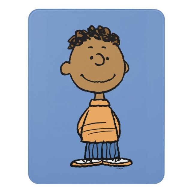 Franklin Smiling Door Sign (Contemporary Vert)