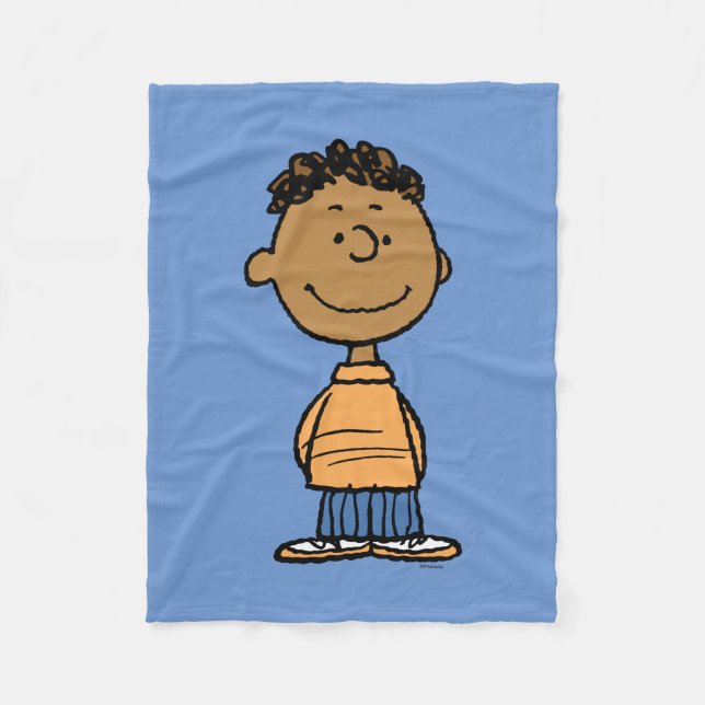 Franklin Smiling Fleece Blanket (Front)