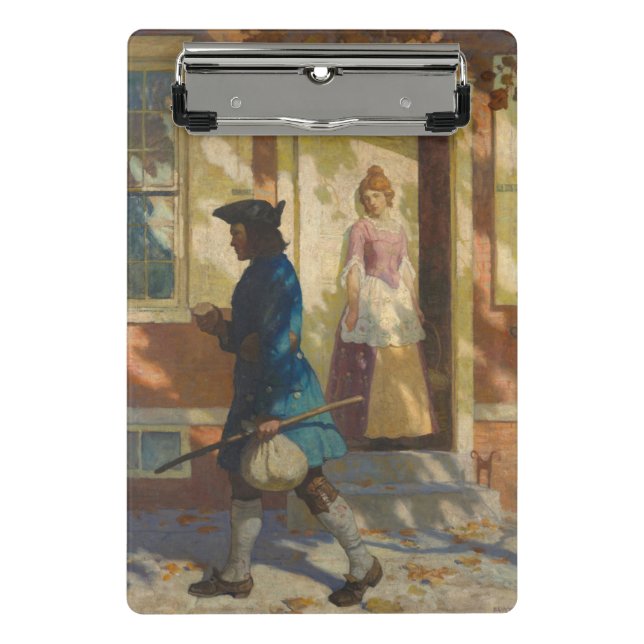 Franklin's Arrival in Philadelphia by N. C. Wyeth Mini Clipboard (Front)