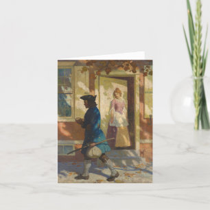 Franklin's Arrival in Philadelphia by N. C. Wyeth Thank You Card