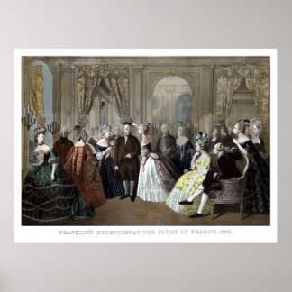Franklin's Reception At The Court Of France Poster
