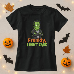 Frankly, I Don’t Care Halloween Bold Pun T-Shirt