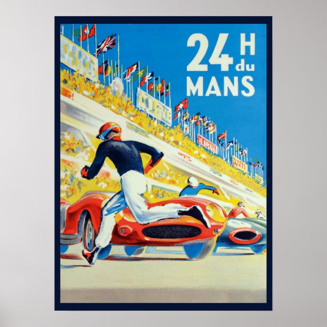 " Frankreich: 1923/heute - 24h Rennen von Le Mans Poster (Front)