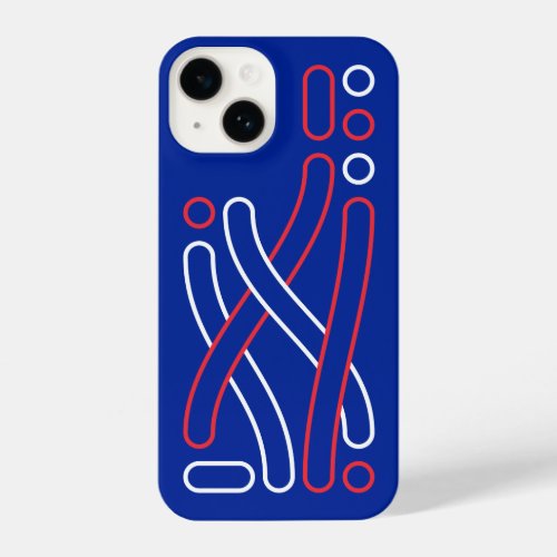 Frankreich Linienmuster iPhone Hlle iPhone 14 Case