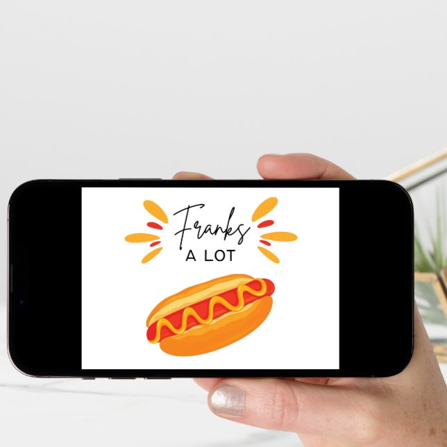 Franks a Lot - Pun Thank You Card (Front Digital)