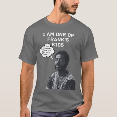 Franks Kids Dark Grey ShirtWhite Text T_Shirt