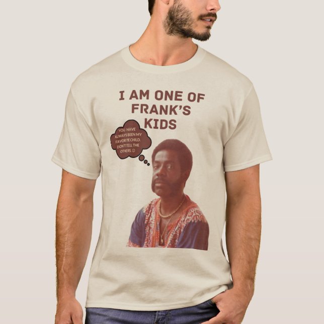 Frank's Kids Sand Shirt/Brown Text T-Shirt (Front)