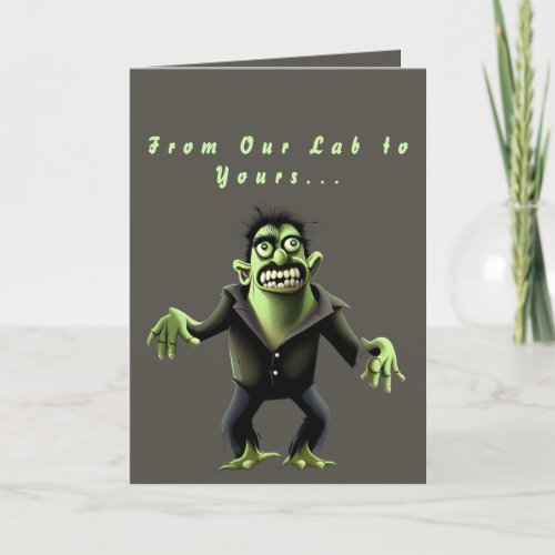 Franks Silly Monster _ Funny Frankenstein Monster Holiday Card