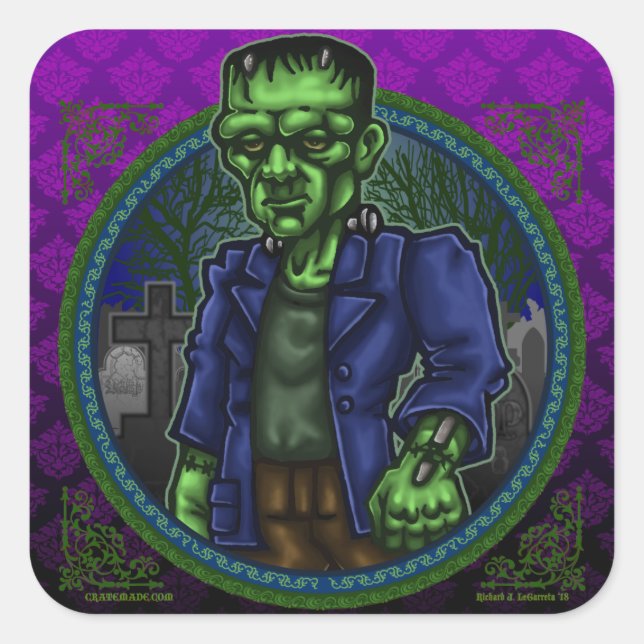 Franky Monster Design sticker (Front)