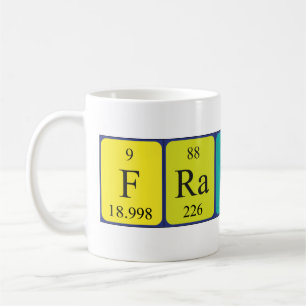 Franky periodic table name mug