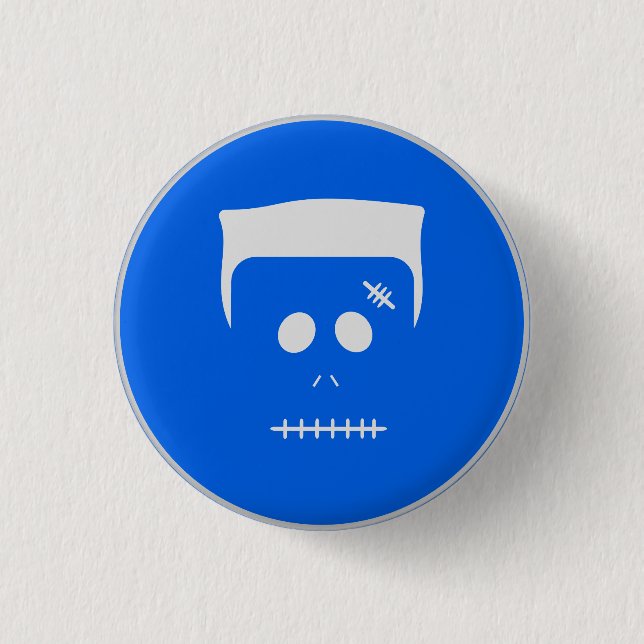 Franky Zombie Logo Button (Front)