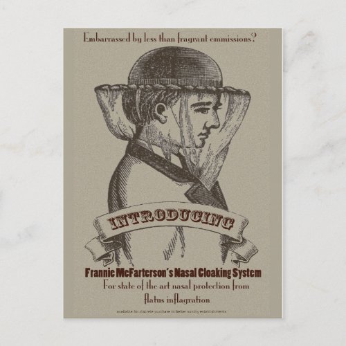 Frannie McFartersons Nasal Cloaking System Postcard