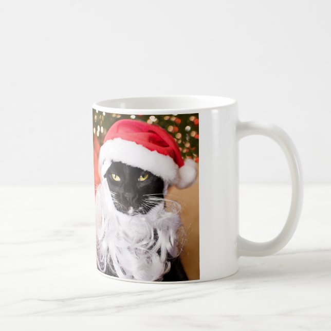 Franny Claus Sad Santa Kitty Coffee Mug (Right)