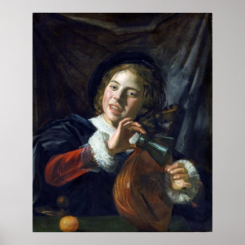 Frans Hals Boy with a Lute Poster