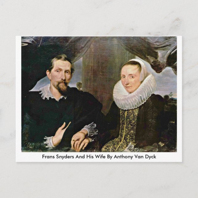 Frans Snyders And His Wife By Anthony Van Dyck Postcard (Front)