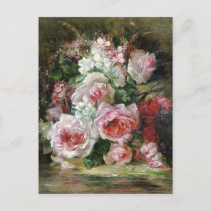 Frans Verhas Vintage Bouquet of Roses Postcard