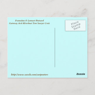 Franscious and Lennart on the Tom Sowyer riverboat Postcard